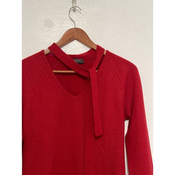 Classiques Entier 100% Cashmere Sweater Red S Necktie Classic Quite Luxury - Picture 2 of 13